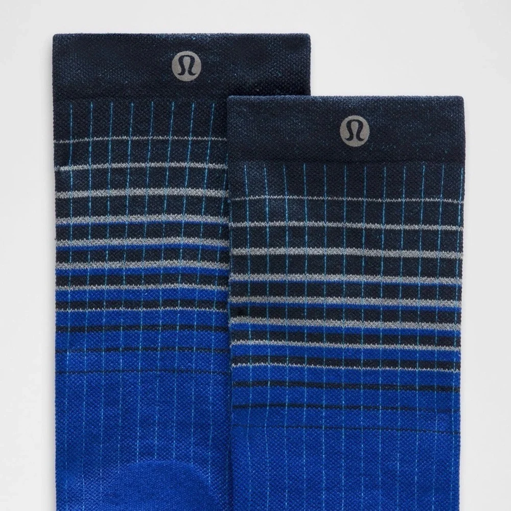 lululemon athletica Unisex Power Stride Crew Socks Reflective Grid